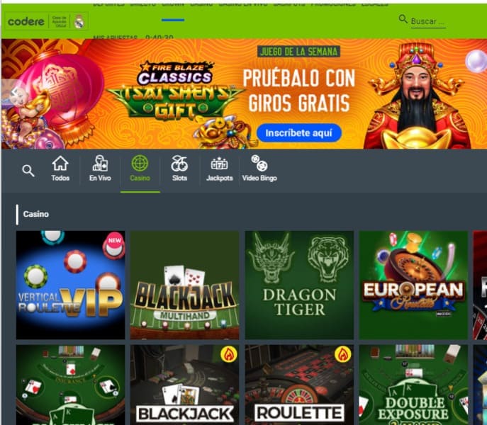 Según el momento de la apuesta Codere