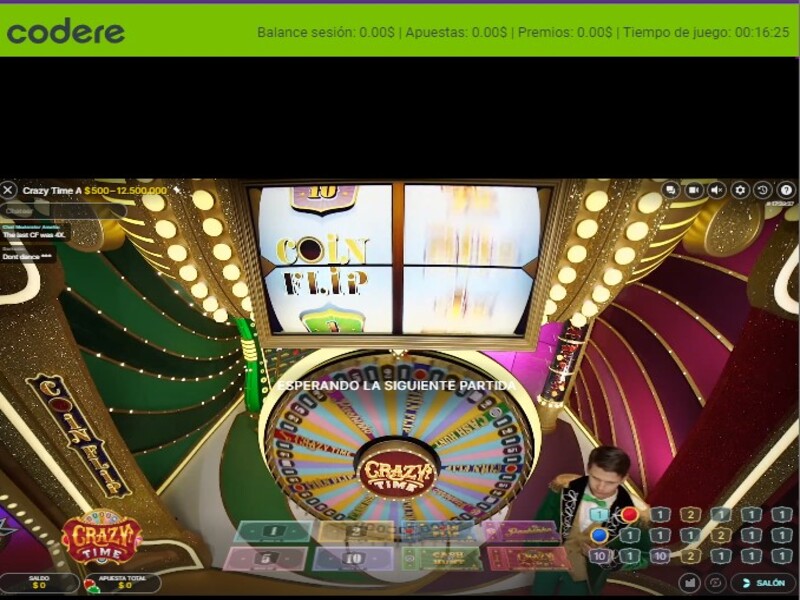 Dónde jugar Crazy Time Codere