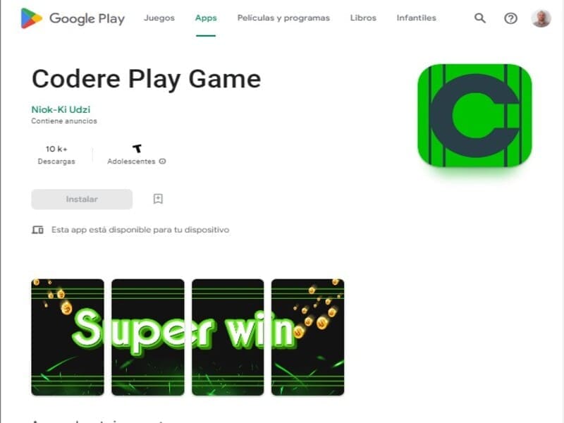 Descarga la app de Codere en Play Store o para tus dispositivos Android